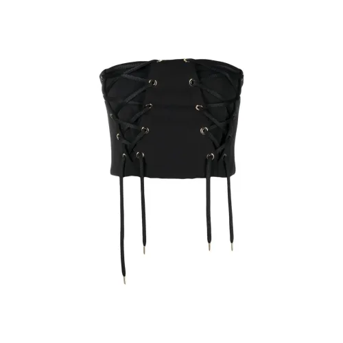 PINKO SS23 Без бретелек Топ Женский Черный