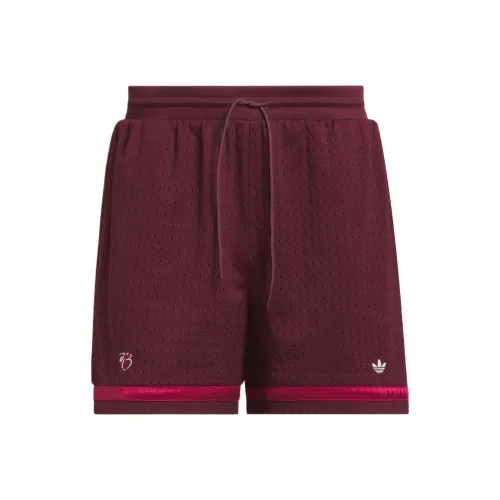 Adidas Originals JUDE BELLINGHAM Повседневные шорты Мужские Темно-красный Фиолетовый