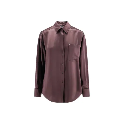 PINKO Кирпично-красные Женские Рубашки