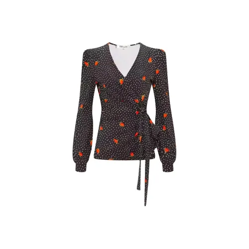 DVF Diane Von Furstenberg Рубашка Женская Черная