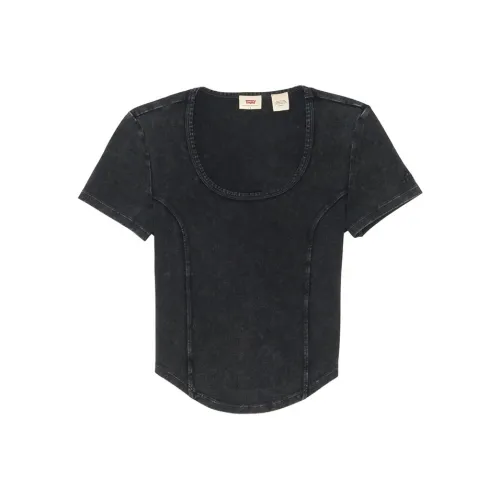 Levis Черные Женские Футболки