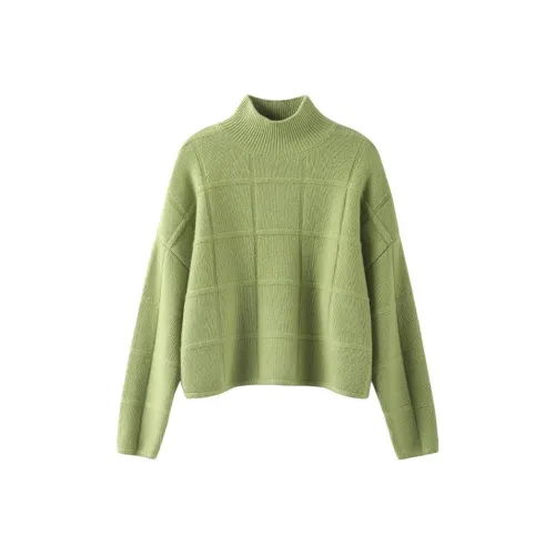 MAIGRE SIMHAT Pure Кашемир Свитер Женский Авокадо Зеленый