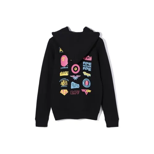 A BATHING APE Голова SERIES Черный Женские Свитшоты