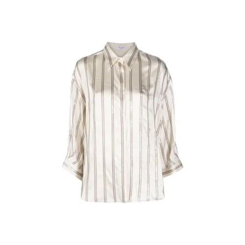 BRUNELLO CUCINELLI Рубашка Женская Экрю