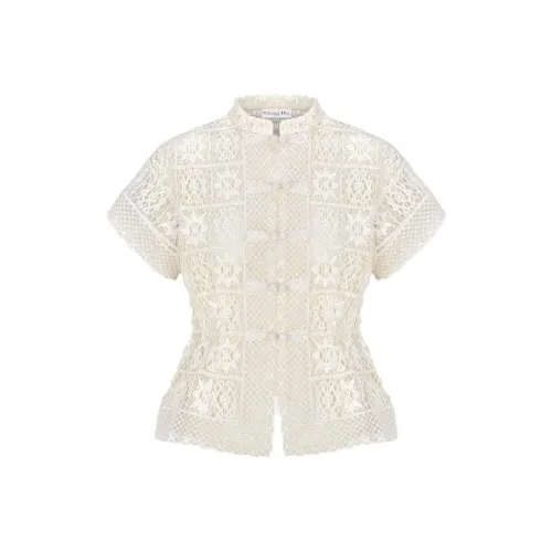 DIOR FW23 Куртки и Пальто Женские Экрю