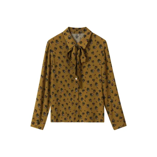 H YXIANG Рубашка Женские Французский Holding Flowers