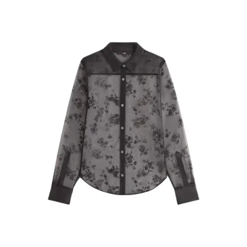 KITH FW24 Shia Цветочный Рубашка Женская Черная