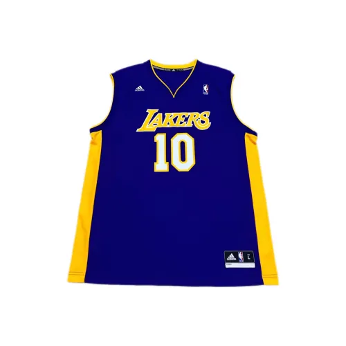 Adidas Баскетбольная Джерси Унисекс Фиолетовая Золотая