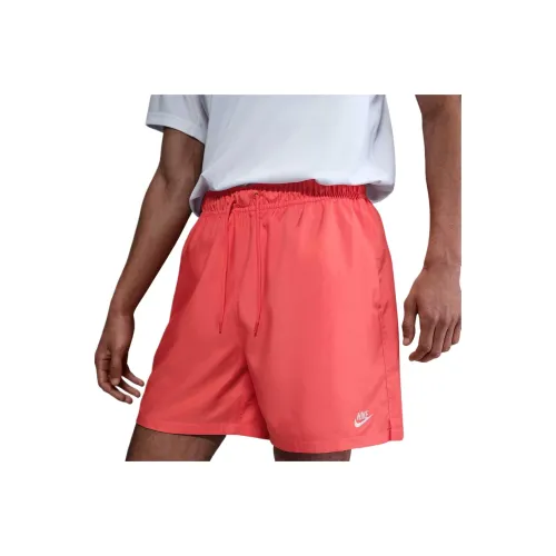 nike Clubwoven SS25 Повседневные шорты Мужские Светло-красные