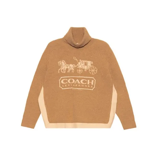 COACH SS22 Свитер Женский Коричневый