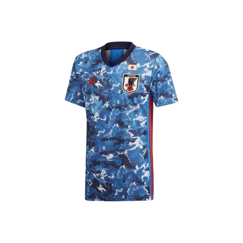 Adidas Япония Дом Джерси Рубашка Baju Lelaki Футбол Джерси Мужской Синий