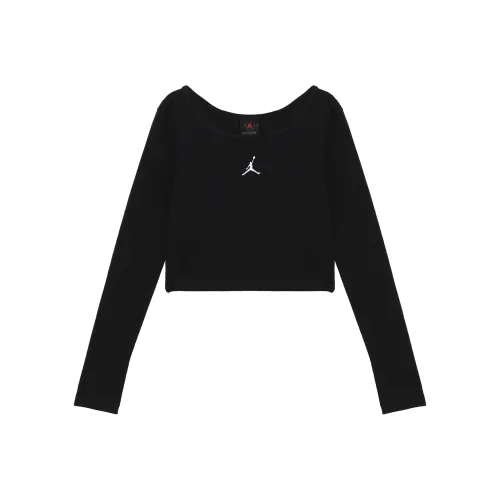 Jordan Черные Женские T-рубашки