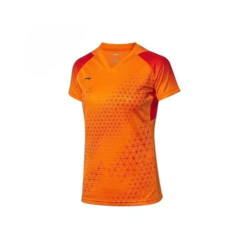 LINING Badminton Series T-Shirt Женская Оранжевая