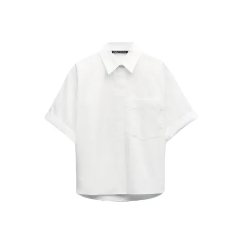 ZARA Белые Женские Рубашки