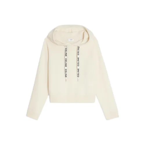 CELINE FW22 Кашемировый свитер женский серый и белый