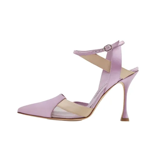 MANOLO BLAHNIK Tamer Узкий каблук Высокие каблуки 10,5 см Женские Фиолетовый