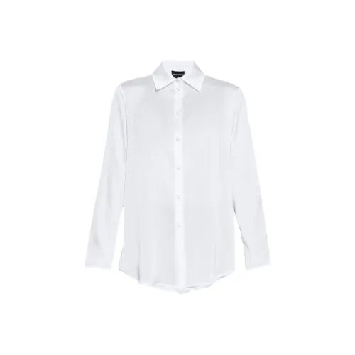 EMPORIO ARMANI SS24 Рубашка Женская Оптический Белый Цвет