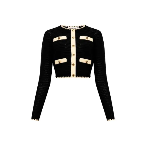 Self Portrait Трикотаж Женский Черный