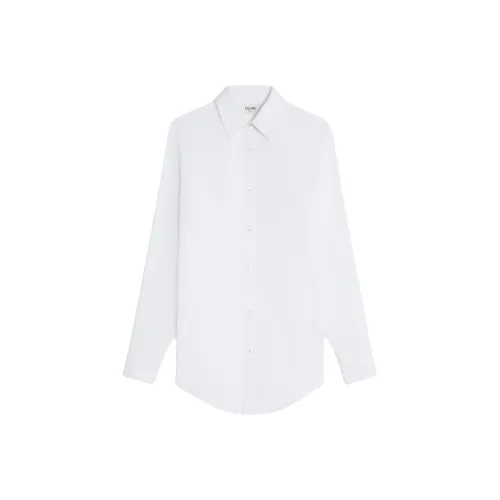 CELINE Romy Collection SS25 Рубашка Женская Белая