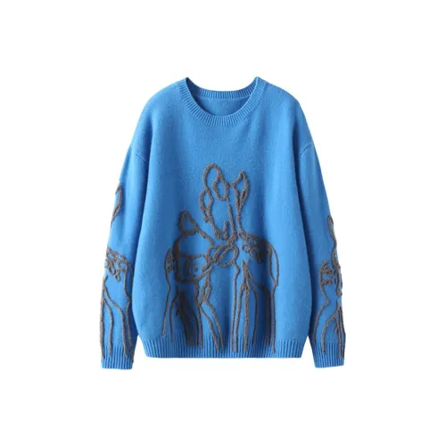 MAIGRE SIMHAT Кашемировый свитер женский цвет озерно-синий