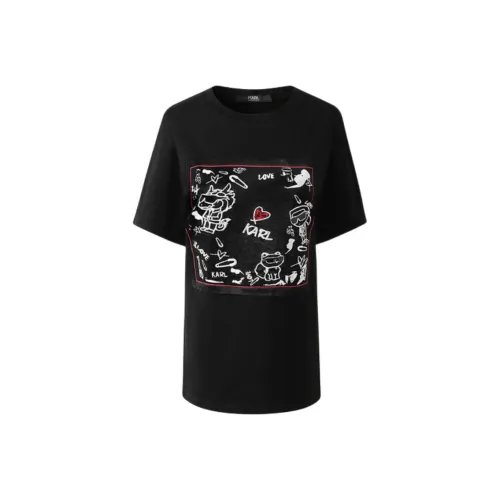 Karl Lagerfeld T-Shirt Женская Черная