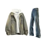 Washed Yellow Clay + Nostalgic Blue Pants  
Вымытые Желтая Глина + Ностальгический Синий Брюки