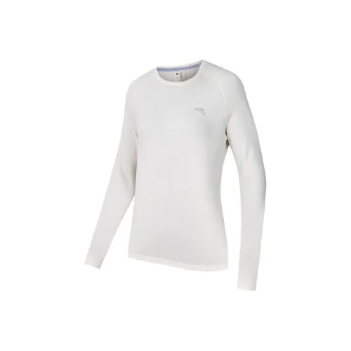 ANTA Running Collection Бег Т-Рубашка Женская Ванильный Экрю