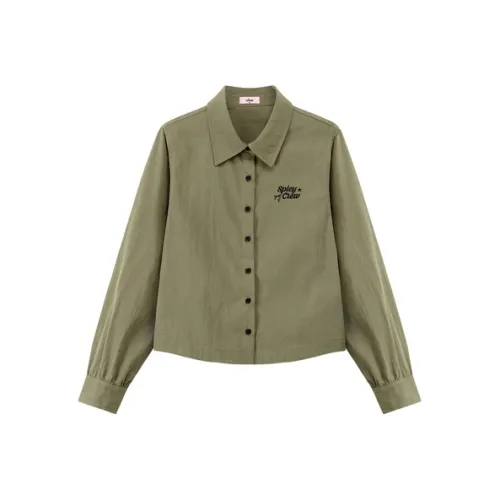 CHUU Длинный рукав рубашка женские