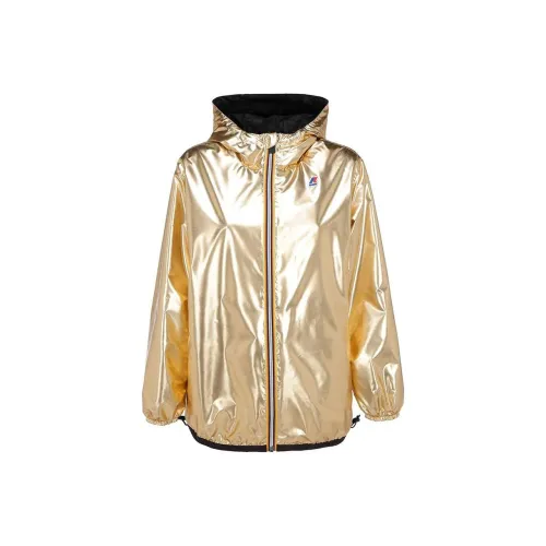 FENDI x K WAY Куртки Пальто Женские Золото