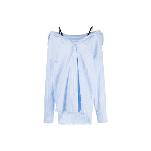 Alexander Wang SS23 Рубашка Женская Светло-Синяя