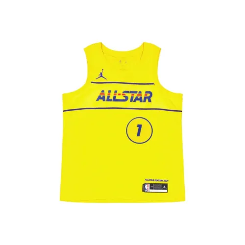 Jordan NBA All Star ASW M Swgmn Jsy T2 Williamson ZION Баскетбольная Джерси Мужская Желтая