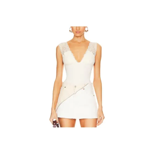 FREE PEOPLE Топ на бретелях Женский Светлый Умбра