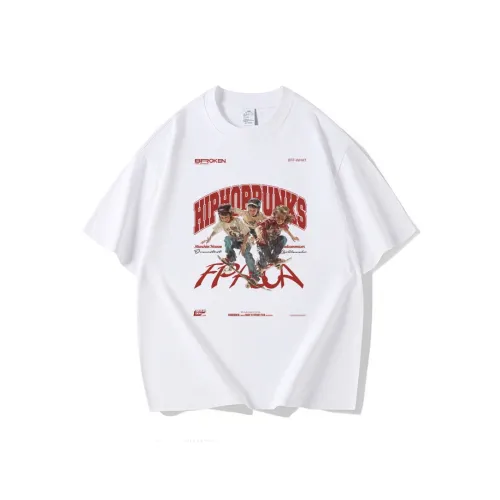 HIPHOPPUNKS T-Shirt Унисекс Белый