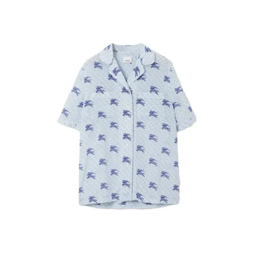 Burberry Blue Women's Shirts Брэнди Берри Синий Женский Рубашки