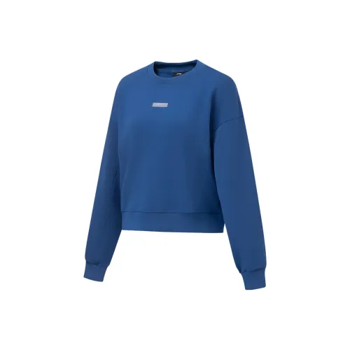 LINING Fitness series Новый Джинсовый синий Женские Толстовки