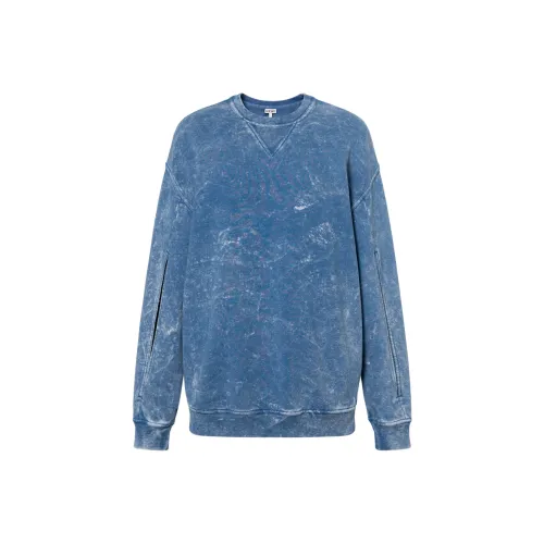 LOEWE Промытый деним Женские Свитшоты