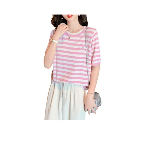 Juden Choi T-Shirt Женская Розовая