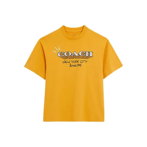 COACH T-рубашка Женская Подсолнух