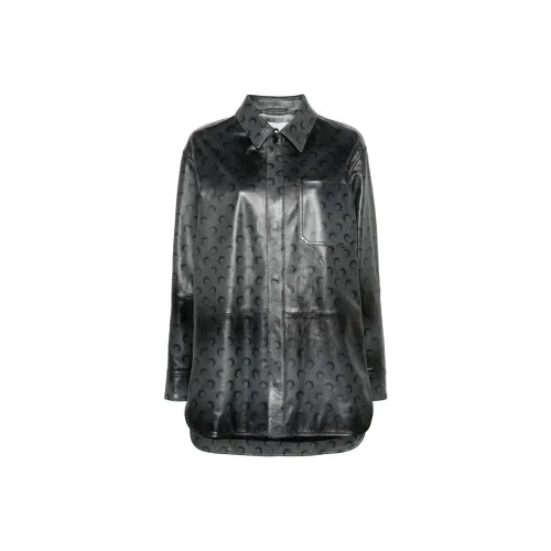 Marine Serre FW24 Рубашка Женская Угольный Серый