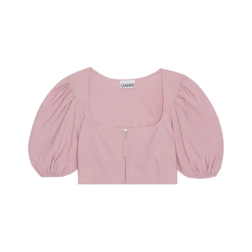 GANNI Розовые Женские Рубашки