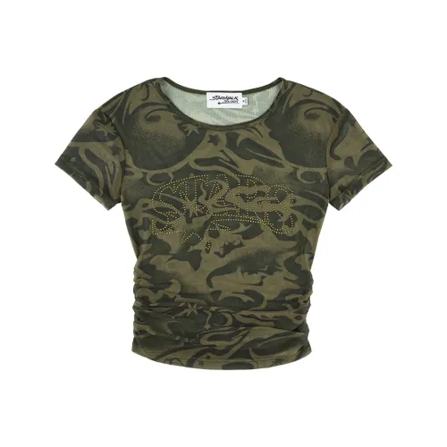 Starwalk Soldier T-Shirt Женская Камуфляж