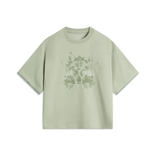LINING Sports Trend Series T-Shirt Женская Пустыня Зеленый