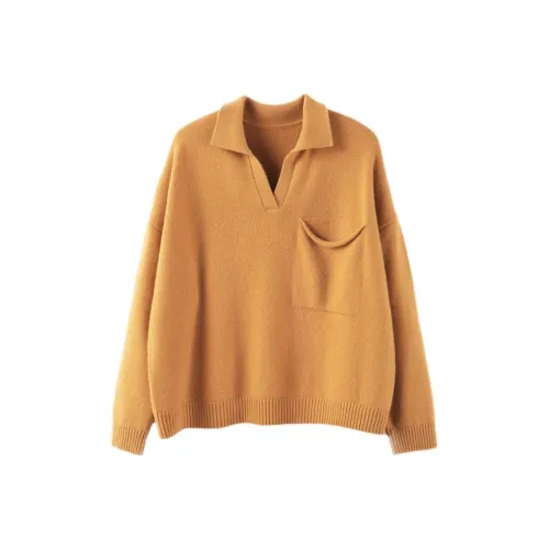 MAIGRE SIMHAT Кашемировый свитер женский желтый