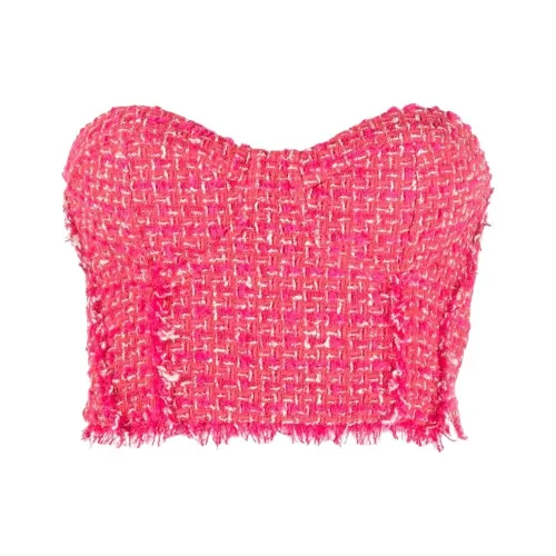 Patrizia Pepe SS24 Без бретелек Топ Женский Розовый