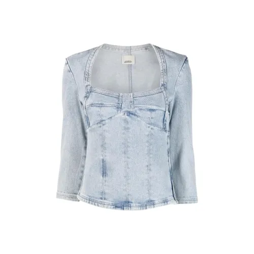 ISABEL MARANT Светло-синие Женские Рубашки T