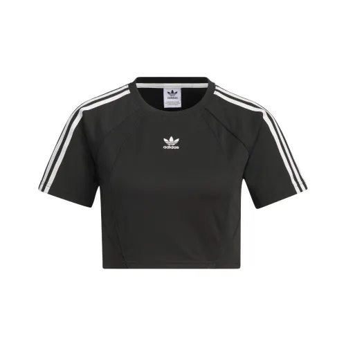 Adidas Originals BABY TEE Реглан с длинным рукавом T-рубашка Женская Черная