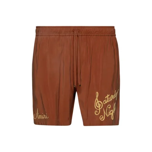 AMIRI Повседневные шорты Унисекс Банан Апельсин