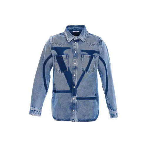 Valentino Темно-синие мужские рубашки