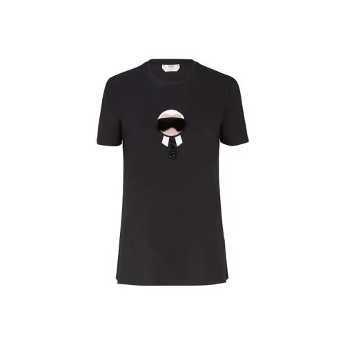 FENDI Черные Женские Т-рубашки