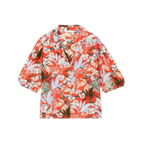 Maje Женские Рубашки Красного Цвета